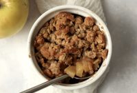 Individual Apple Crisp with Oat Topping — Single-Serve Recipe