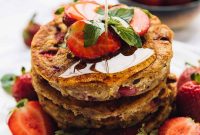 Gluten-Free Vegan Strawberry Pancakes Recipe for Fluffy Stacks