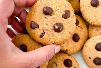 Eggless Whole Wheat Chocolate Chip Cookies Recipe