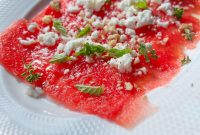 Refreshing Watermelon Carpaccio Recipe with Mint and Feta