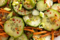 Viral Asian Cucumber & Carrot Salad with Tangy Dressing