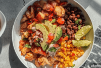 Spicy Southwest Chicken and Air-Fried Vegetable Bowl
