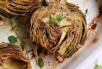 Roasted Artichokes with Creamy Cashew Aioli Recipe