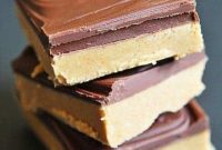 Classic Peanut Butter Bars Recipe with Chocolate Layer