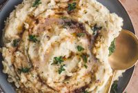 Brown Butter Garlic & Herb Mashed Potatoes Recipe