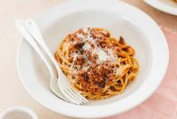 Vegan Bolognese Sauce Recipe with Lentils and Mushrooms