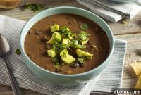 Simple 4-Ingredient Slow Cooker Black Bean Soup Recipe