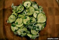 Crisp Raw Fennel and Zucchini Salad with Lemon Vinaigrette