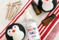 Homemade Christmas Dryer Ball Spray for Festive Laundry