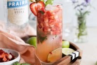 Strawberry Basil Vodka Cocktail Recipe — Fresh Summer Drink