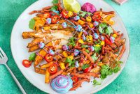 Loaded Cheesy Air Fryer Fries — Crispy, Melted Cheese Topping