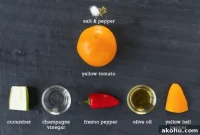 Chilled Yellow Tomato Gazpacho Recipe with Citrus and Basil