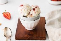 Homemade Strawberry Cheesecake Ice Cream Recipe