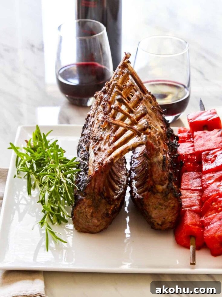 Image for Cabernet Rosemary Grilled Rack of Lamb