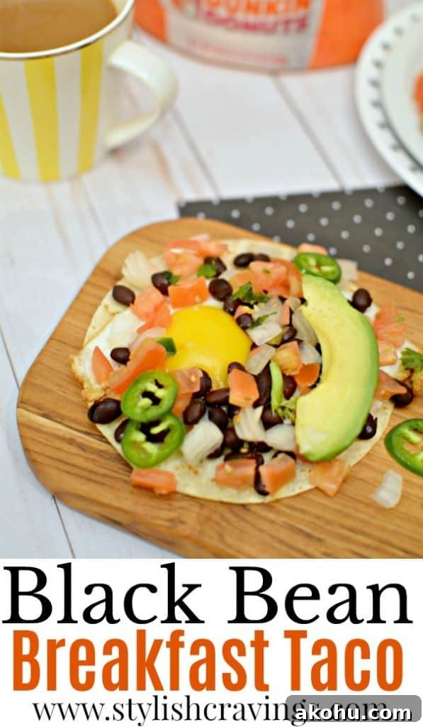 Black Bean Breakfast Taco