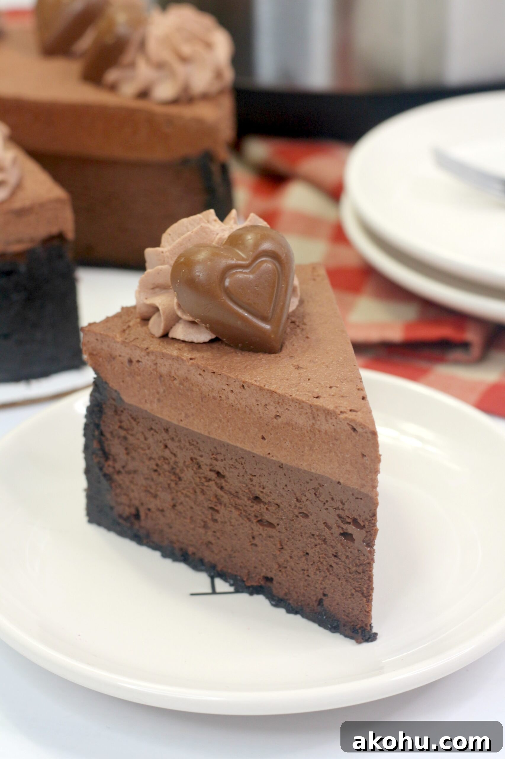 Cheesecake top view