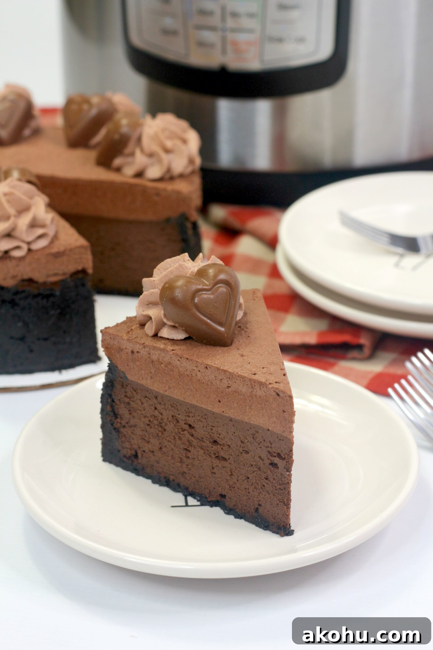 Slice on plate