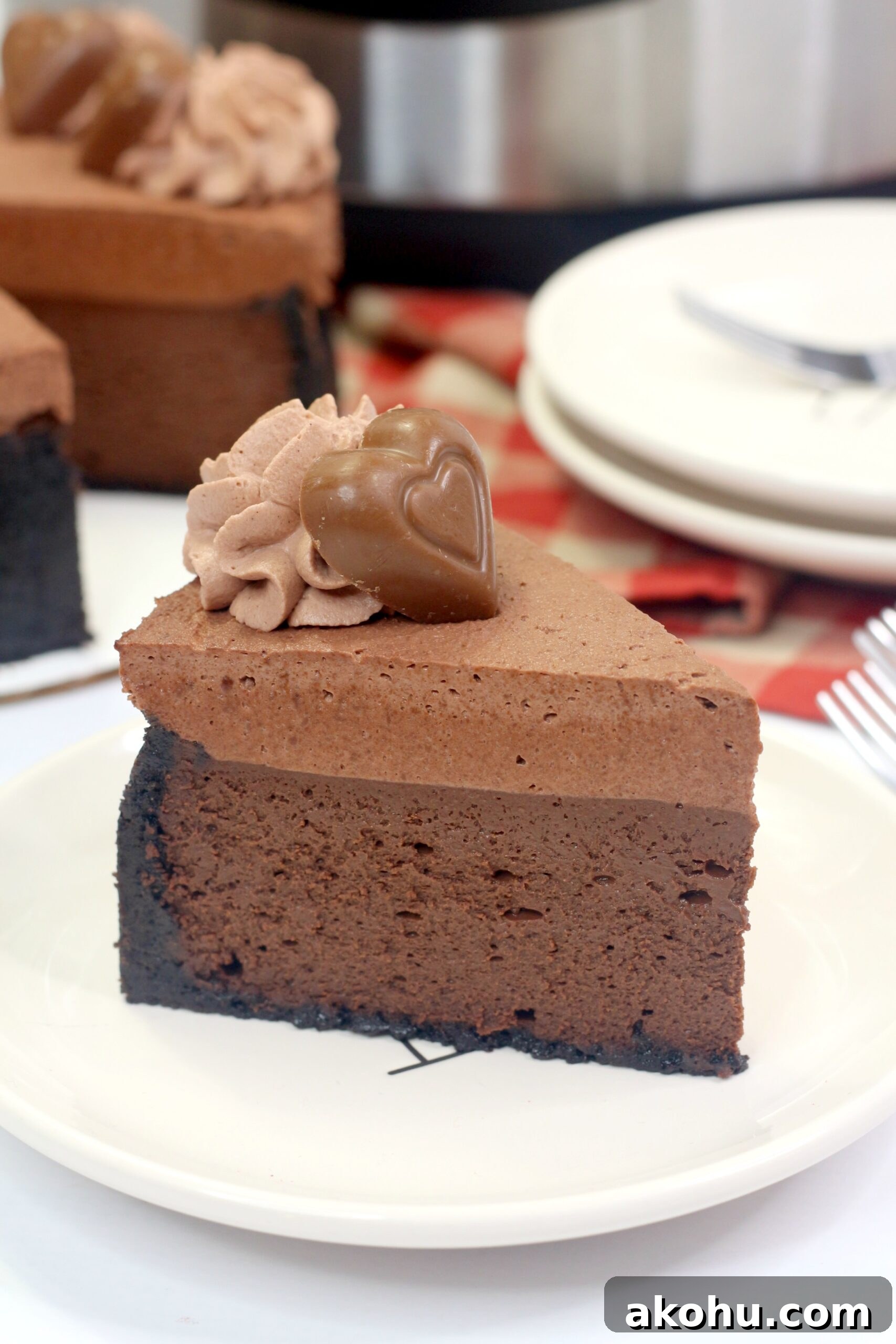 Decorated cheesecake