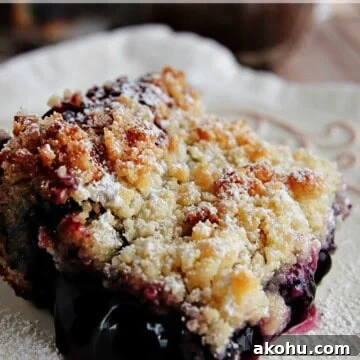 Lemon Blueberry Coffee Cake with a Crumb Topping