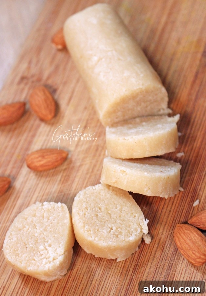 homemade vegan almond paste
