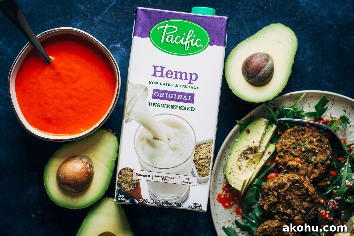Herby Vegan Falafel w/ Smoky Red Pepper Dip | Well and Full | #healthy #recipe