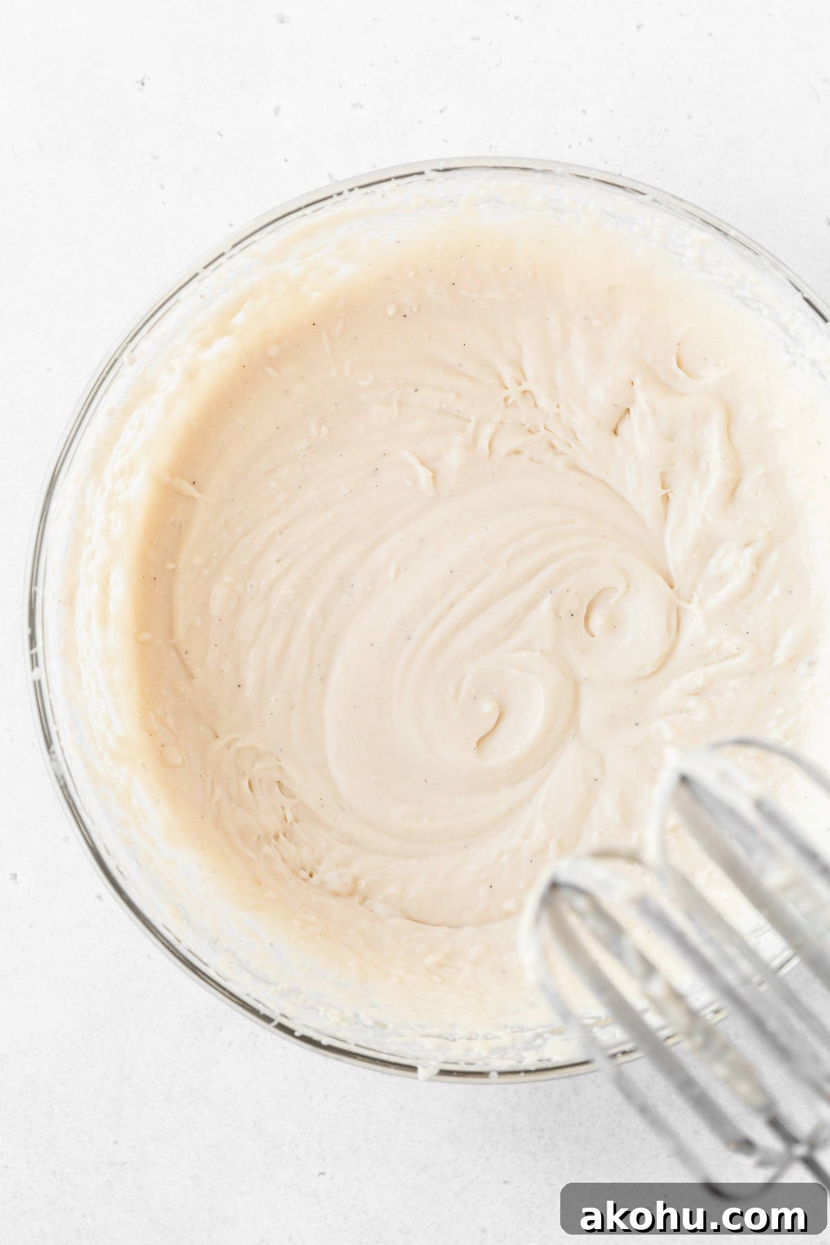 Gluten-Free Ice Cream Sandwiches You’ll Love 12 The dairy-free ice cream base in a glass mixing bowl before freezing.