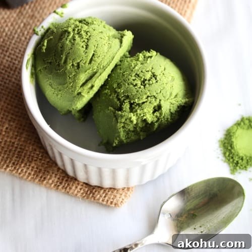 Vegan Matcha Ice Cream