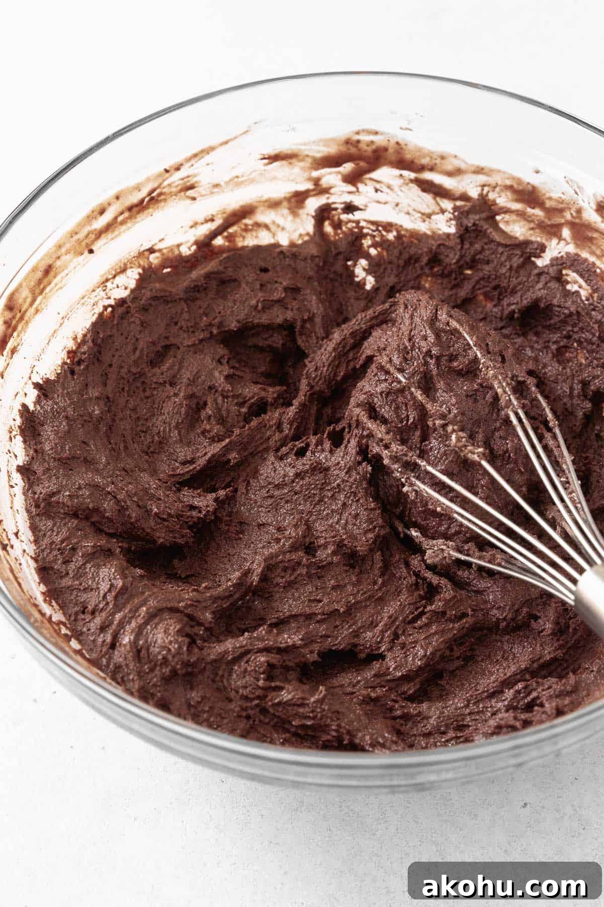 Gluten-Free Ice Cream Sandwiches You’ll Love 7 The chocolate sandwich cookie batter in a glass mixing bowl.