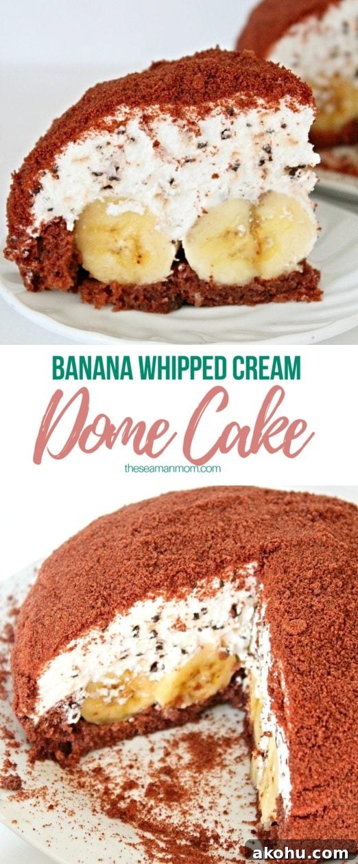 Banana Whipped Cream Dome Cake Recipe for Stunning Desserts 4 Dome cake recipe