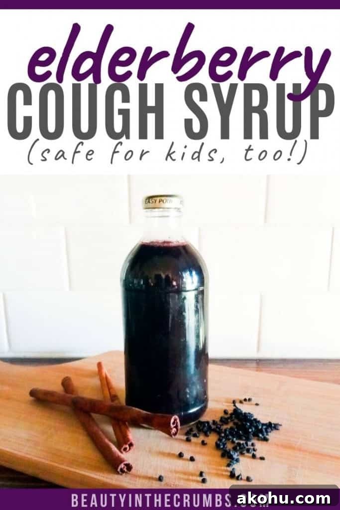 DIY Elderberry Syrup from Dried Elderberries — Step-by-Step Recipe 2 elderberry syrup home remedy for colds recipe