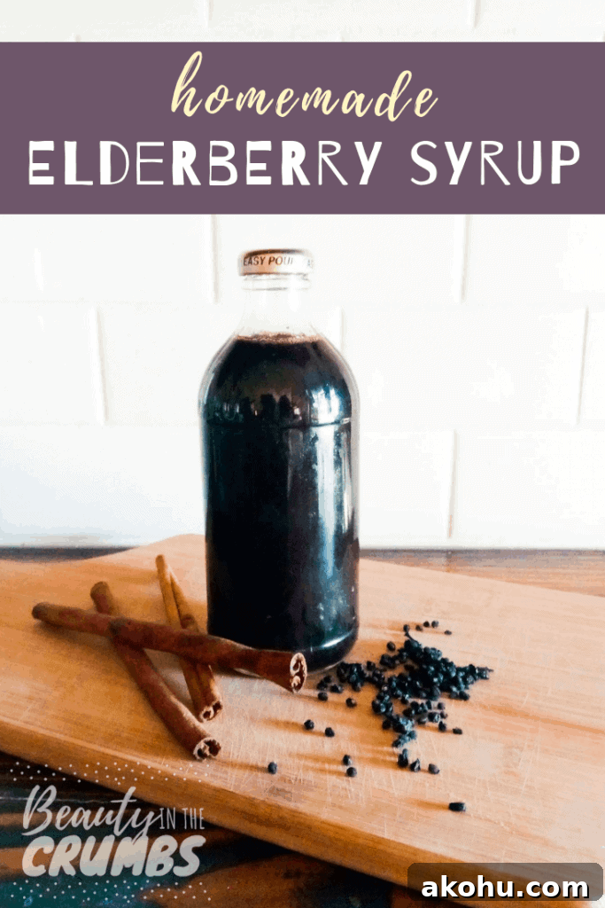 DIY Elderberry Syrup from Dried Elderberries — Step-by-Step Recipe 4 Need to kick a cold or flu fast? Make this easy and delicious Elderberry Syrup at home to cut your sickness time in half! Kid and pregnancy safe!