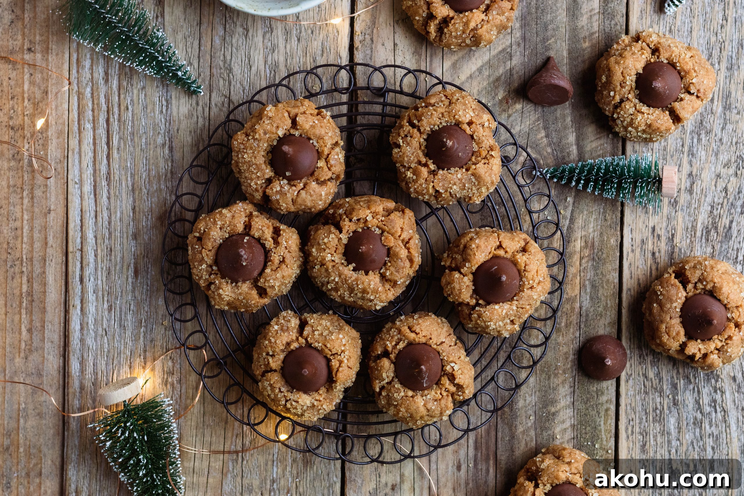 Peanut Butter Blossoms: Soft Chocolate Kiss Cookies Recipe 5 Healthy Peanut Butter Blossoms || Gluten-free and Dairy-free