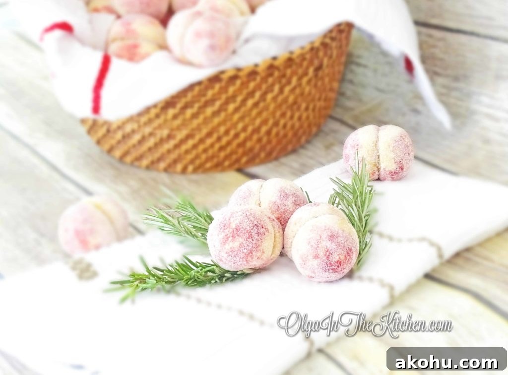 Peach Pastries w/ Dulce de Leche Filling (persiki): elegant but tender dulce de leche filled cookies, topped w/ carrot & beet juices. | olgainthekitchen.com