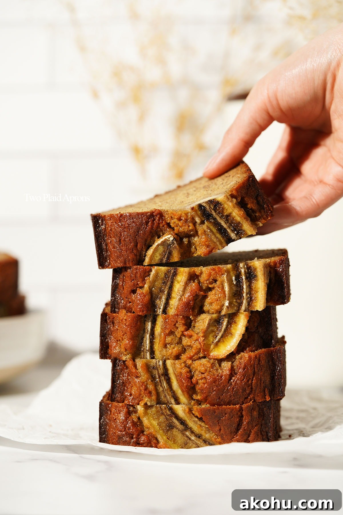 Miso Banana Bread Recipe: Savory-Sweet Loaf with Umami 7 sliced miso banana bread