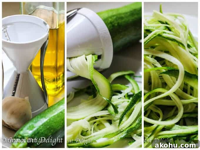 Garlic Lemon Zucchini Noodles Recipe with Parmesan 4 Garlic lemon zucchini noodles
