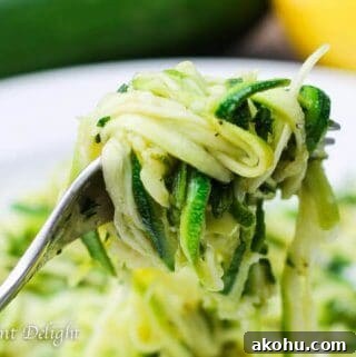 Garlic Lemon Zucchini Noodles Recipe with Parmesan 7 Garlic lemon zucchini noodles
