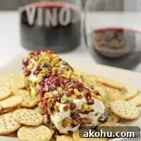 Baked Goat Cheese with Cranberries and Pistachios