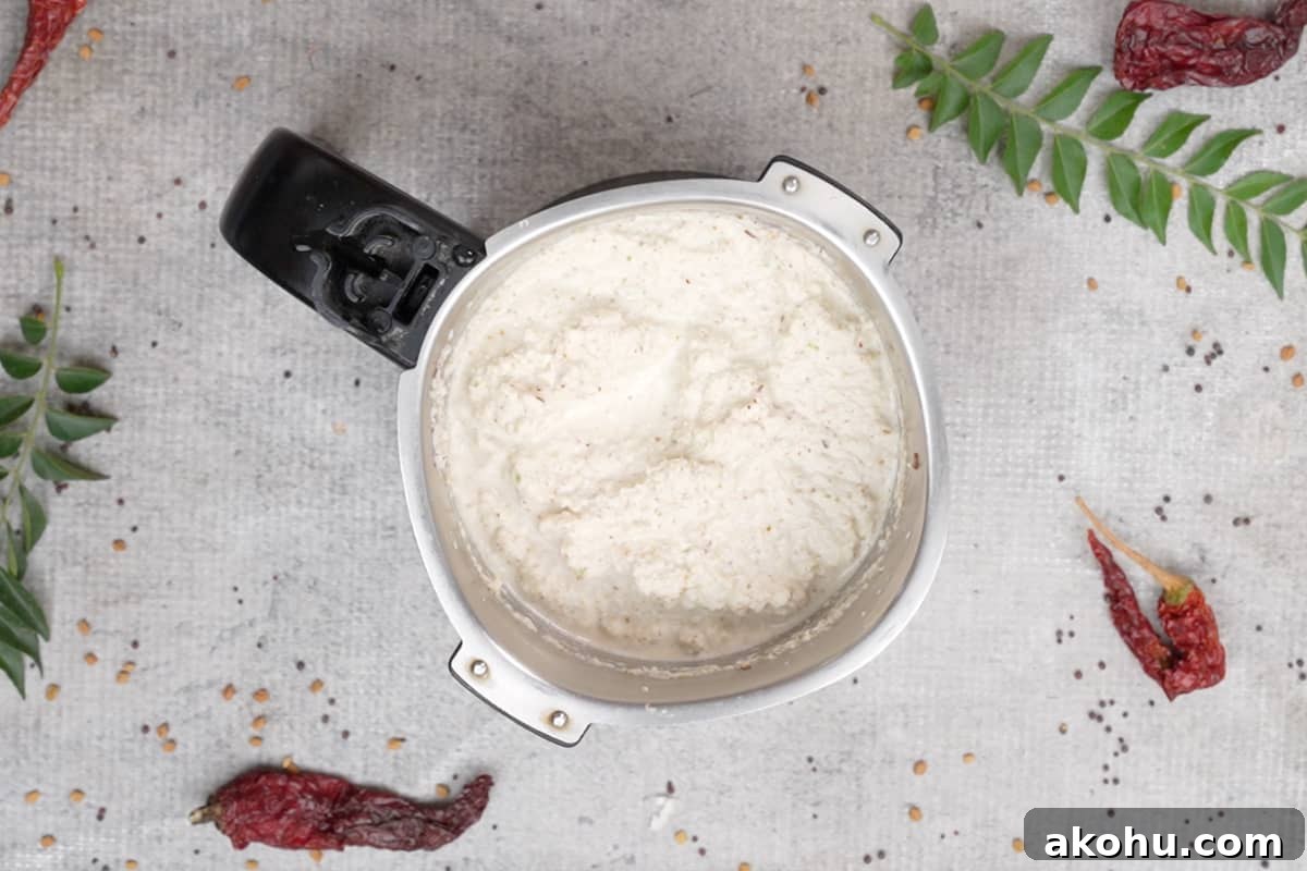 Smooth paste made.