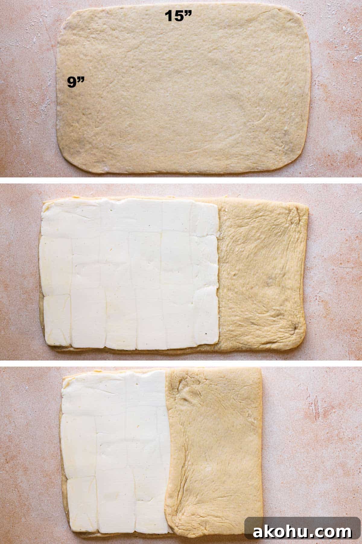 adding butter to brioche dough
