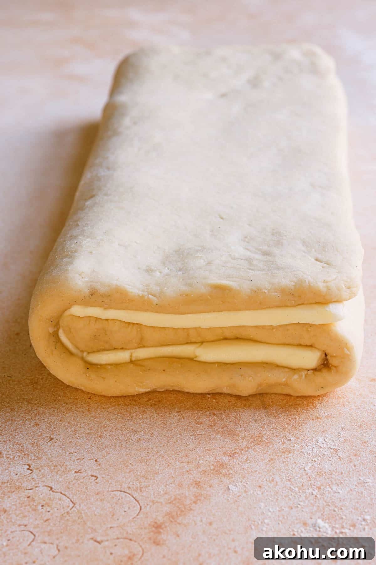 butter folded in dough