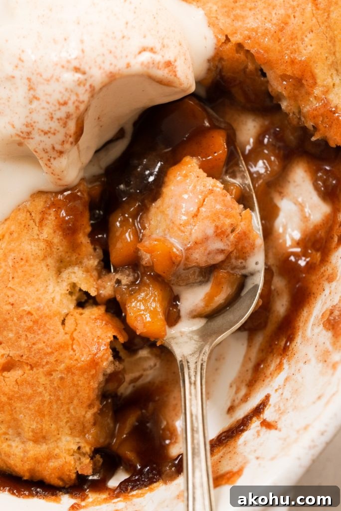 crescent roll peach cobbler
