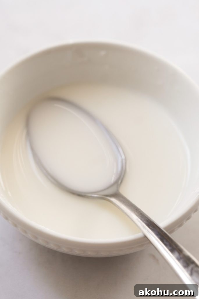 corn starch slurry