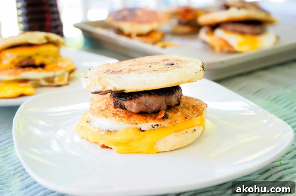 Homemade McGriddles on the Blackstone