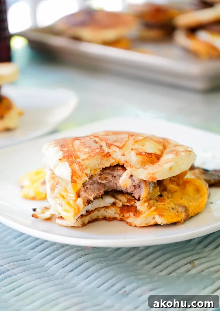 McGriddles breakfast sandwich