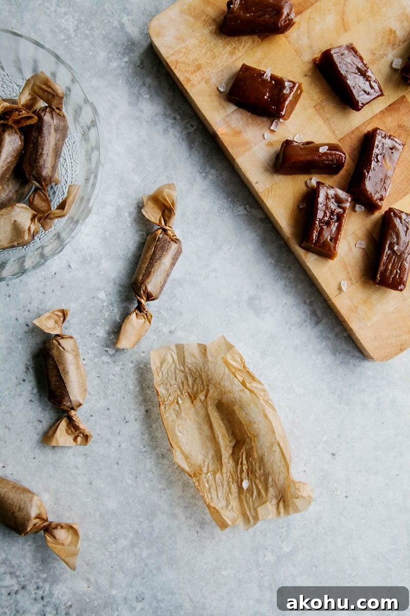4-Ingredient Paleo Toffees: Simple Grain-Free Candy Recipe 3 Dairy-free Salted Caramels #vegan #paleo #glutenfree