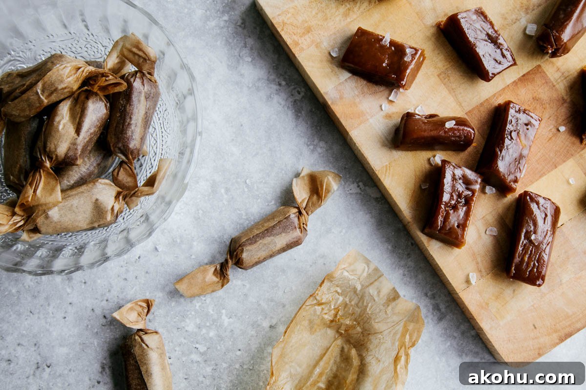 4-Ingredient Paleo Toffees: Simple Grain-Free Candy Recipe 5 Dairy-free Salted Caramels #vegan #paleo #glutenfree