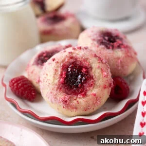 Yeast-Raised Baked Raspberry Donuts: Soft, Glazed Recipe 12 donuts with jam filled middles on a plate with a glass of milk and coffee in the background
