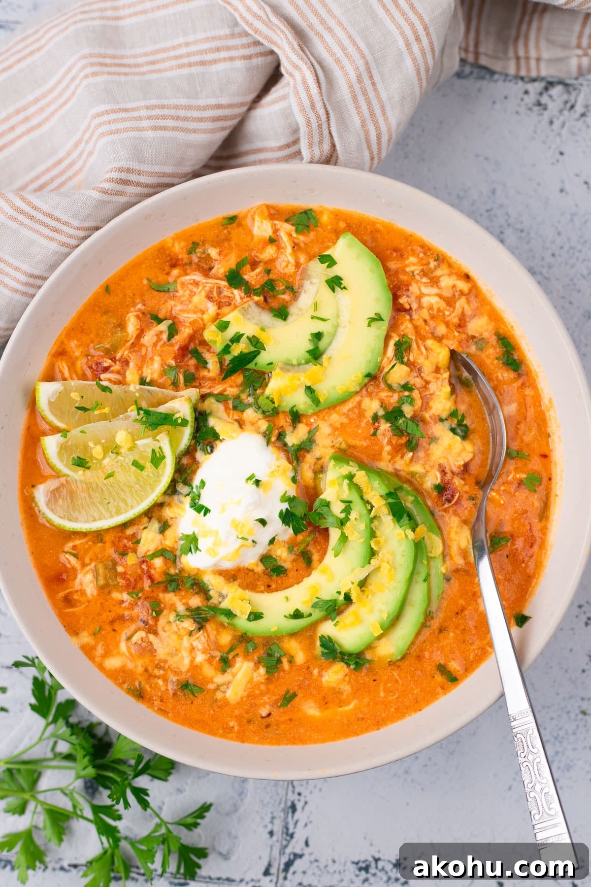 chicken fajita soup