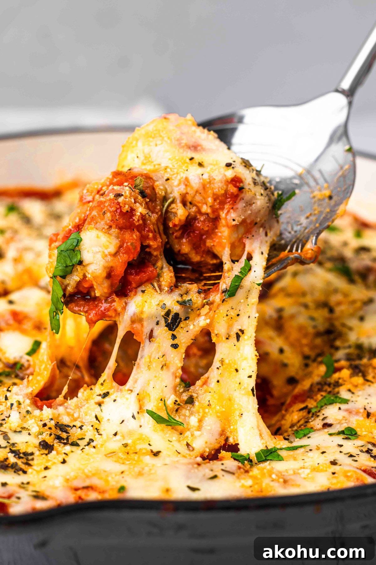 Cheesy Baked Italian Sausage