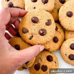 eggless whole wheat chocolate chip cookies